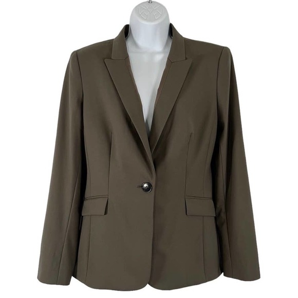 Lafayette 148 Single Button Tailored Blazer Quiet Luxury Stretch Wool Size 8 - Picture 1 of 12